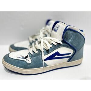 Lakai telford Griffin Gass Size 11 Blue High Top Skate Shoes